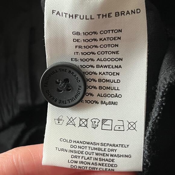 Faithfull the Brand shorts Roma Campania pleated black size 4 Small - Picture 5 of 6